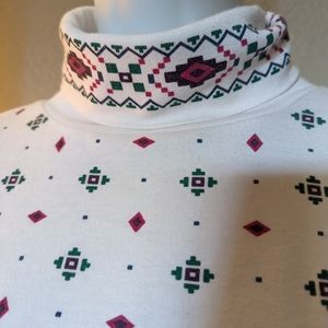 Vtg 80's style turtle neck size large perfect for Christmas long sleeve